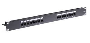 MaxLink 19″ 16-Port Cat6 Patch Panel